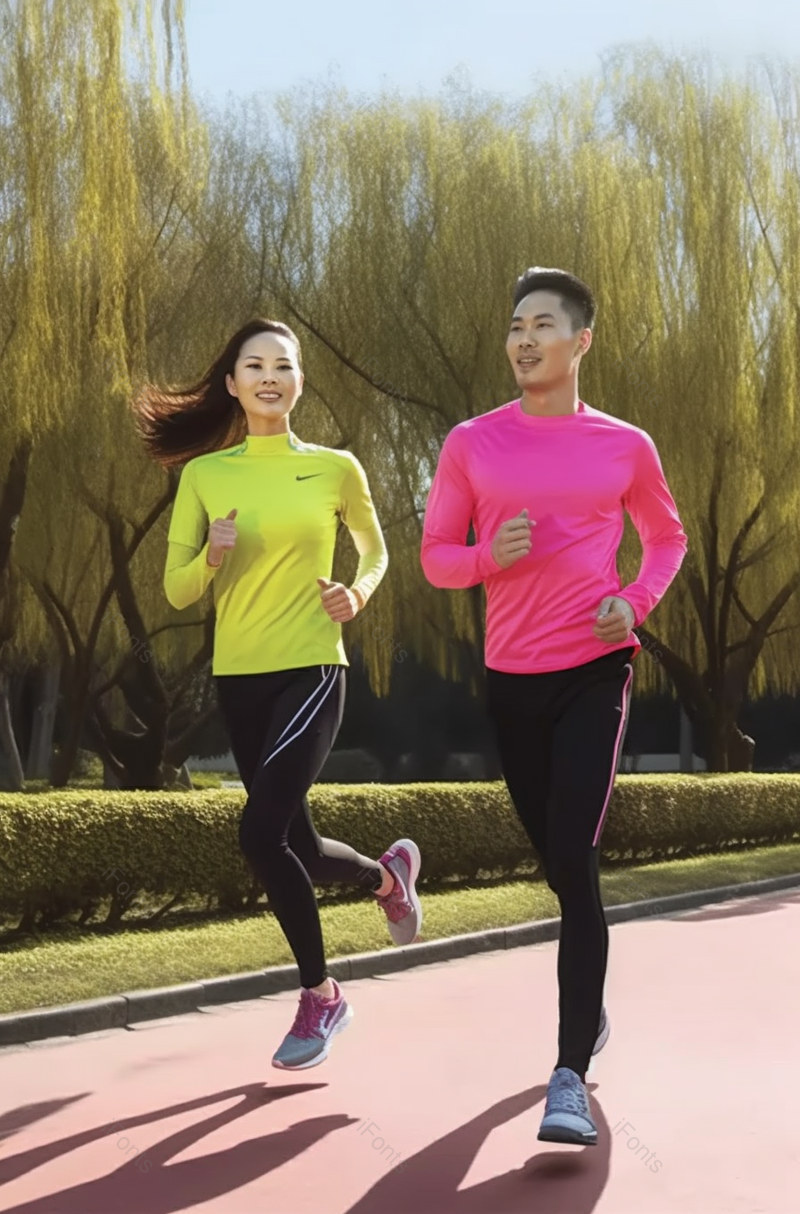 青年情侣户外跑步有氧运动摄影图,高清,摄影图,摄影图片,图片大全,摄影图免费下载